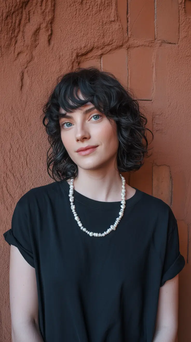 choppy bob haircuts 2026 Curly Bob with Natural Bounce