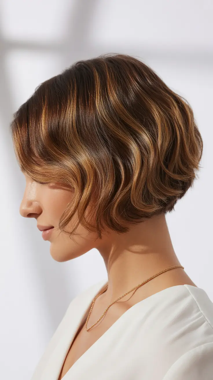 choppy bob haircuts 2026 Polished Bob with Subtle Balayage