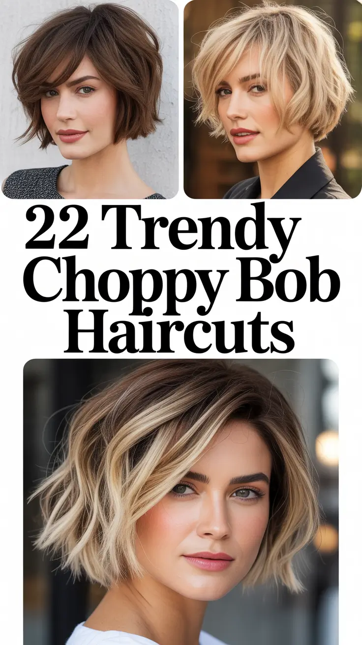 Trendy Choppy Bob Haircuts 2026: Modern, Textured & Effortless Styles for Every Woman