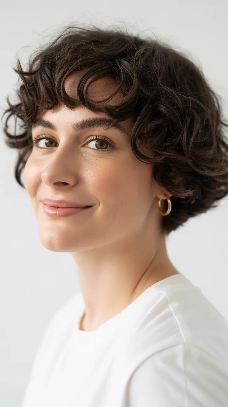 Trendy haircuts 2026 Short Curly Cut with Effortless Bounce