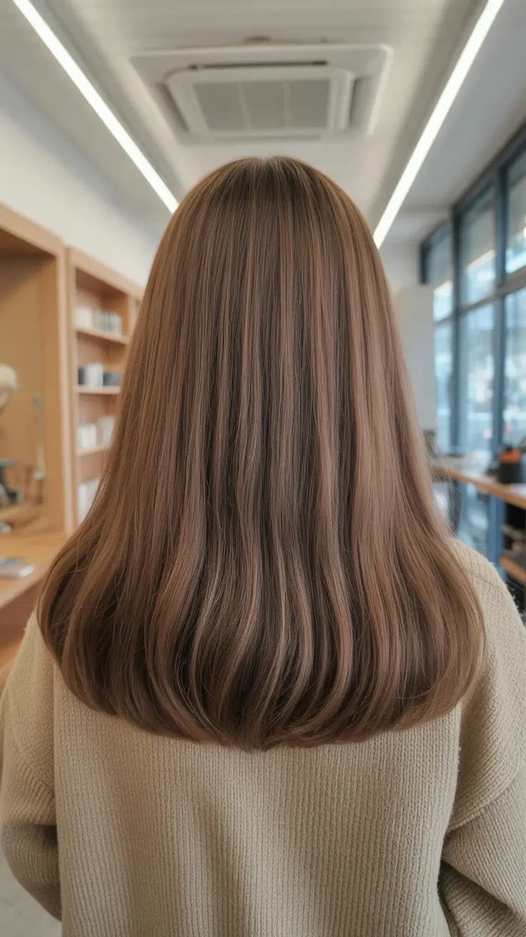 Trendy haircuts 2026 Classic Long Layers with Subtle Shine