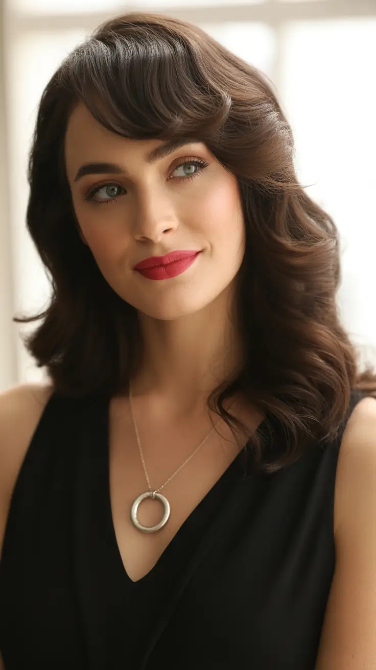 Trendy haircuts 2026 Retro C-Shaped Curls with Modern Volume