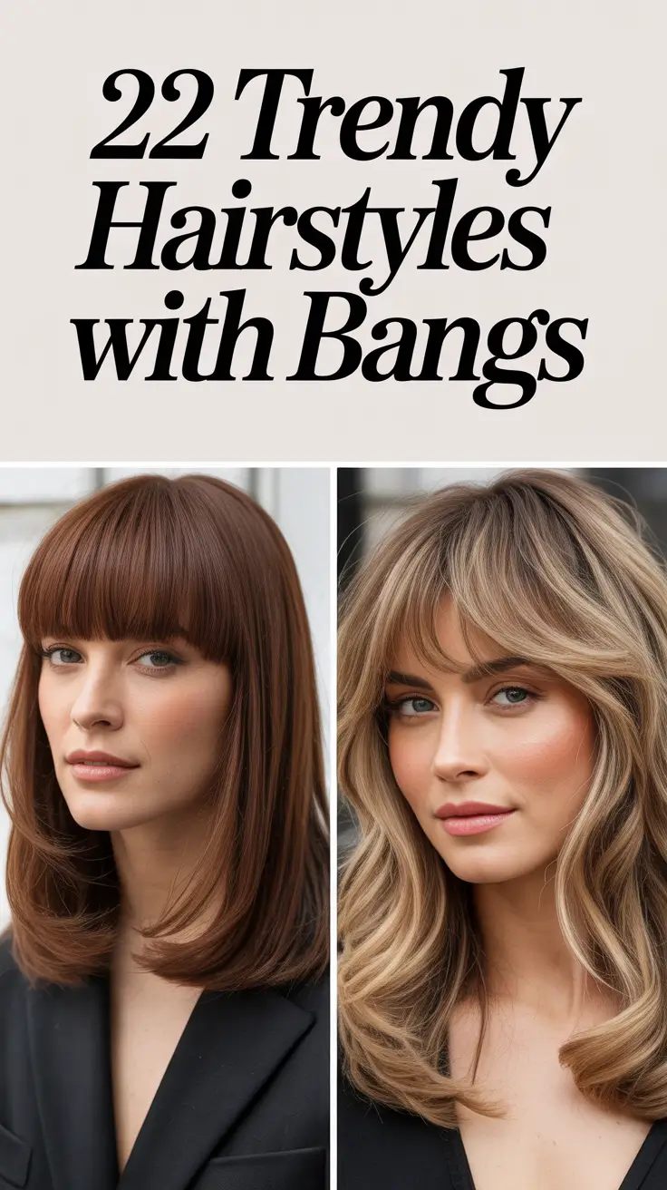 Trendy Hairstyles With Bangs 2026: Curtain, Micro, Curly and Modern Cuts to Try