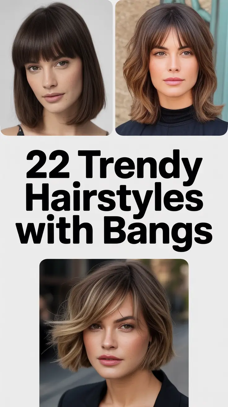 Trendy Hairstyles With Bangs 2026: Curtain, Micro, Curly and Modern Cuts to Try