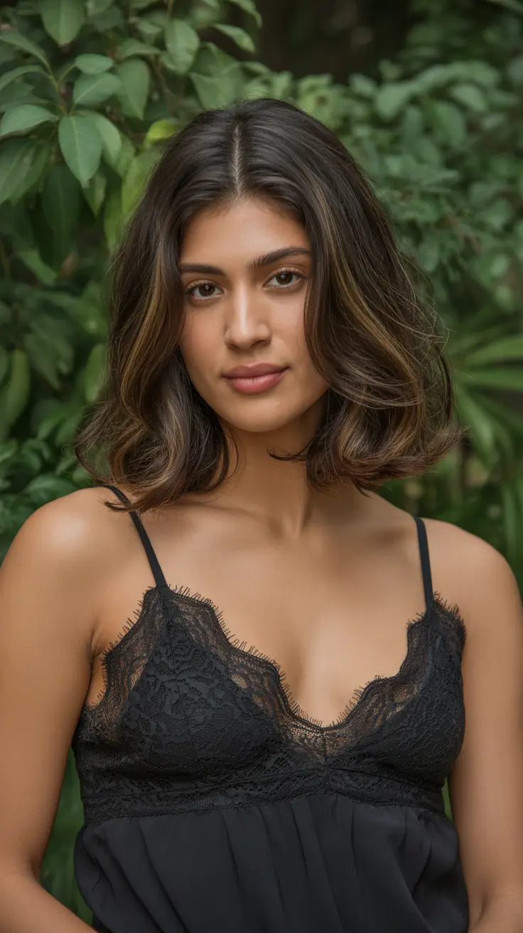 lob haircut with layers Soft Volume with French Undone Layers