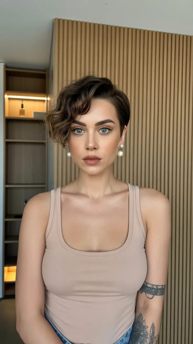 pixie haircut hairstyles Asymmetrical Wavy Pixie