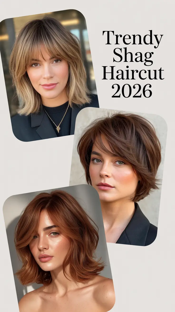 Trendy Shag Haircut 2026: Modern, Wavy, and Effortlessly Chic Styles for Women
