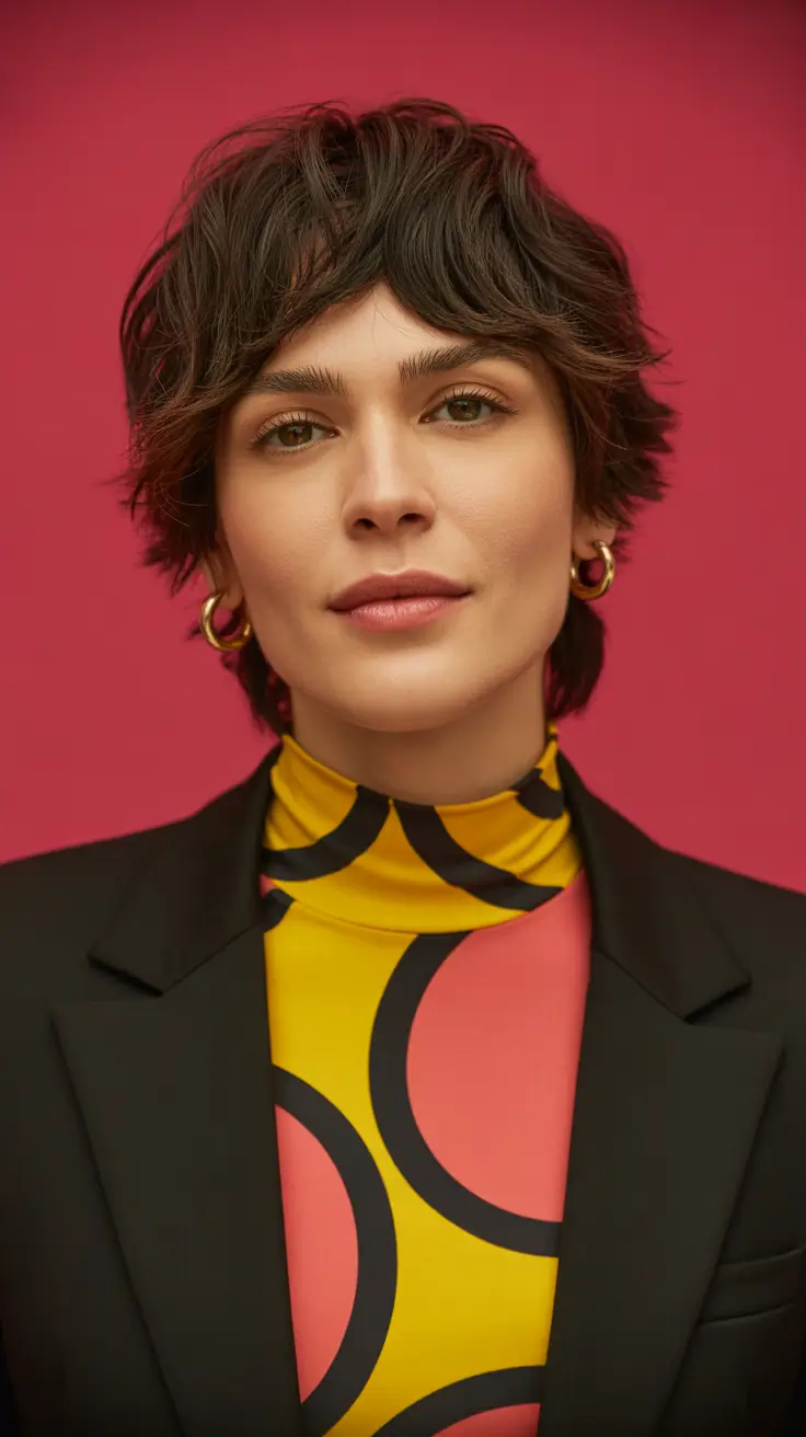 Trendy shag hairstyles 2026 Modern Pixie Shag With Soft Texture