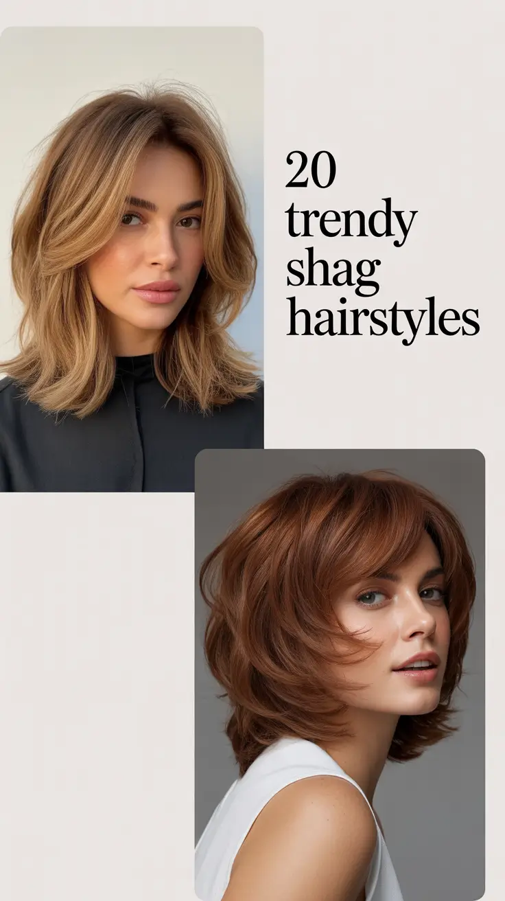 Trendy Shag Hairstyles 2026: Modern Shag Cuts With Bangs, Layers, and Movement