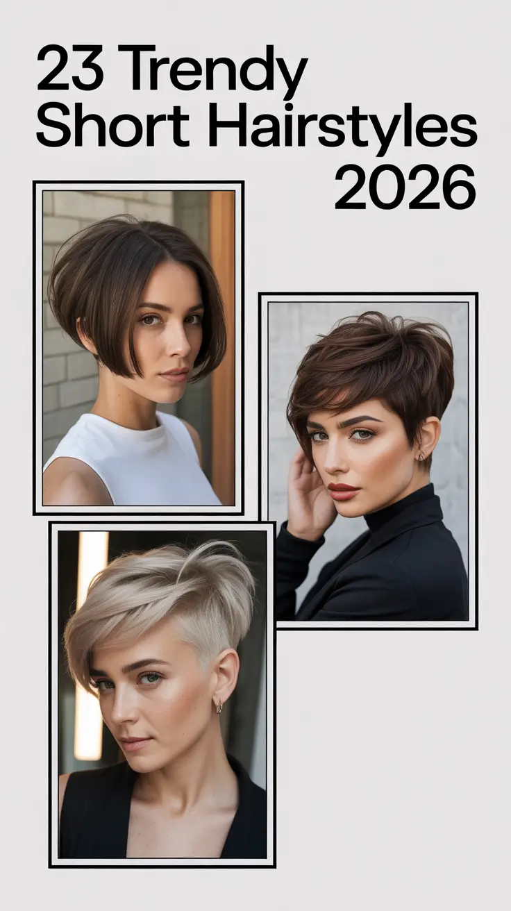 Trendy Short Hairstyles 2026 That Will Inspire Every Face Shape & Hair Type