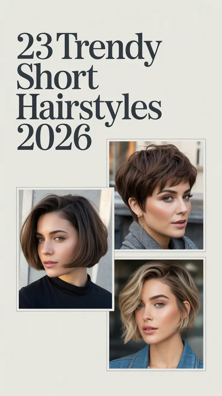 Trendy Short Hairstyles 2026 That Will Inspire Every Face Shape & Hair Type