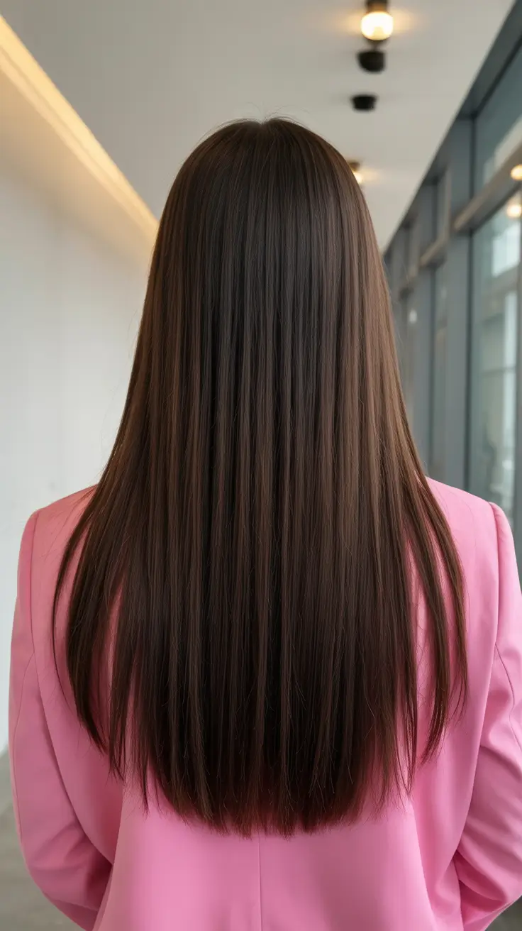Trendy straight hairstyles 2026 - Ultra Sleek Long Straight Finish