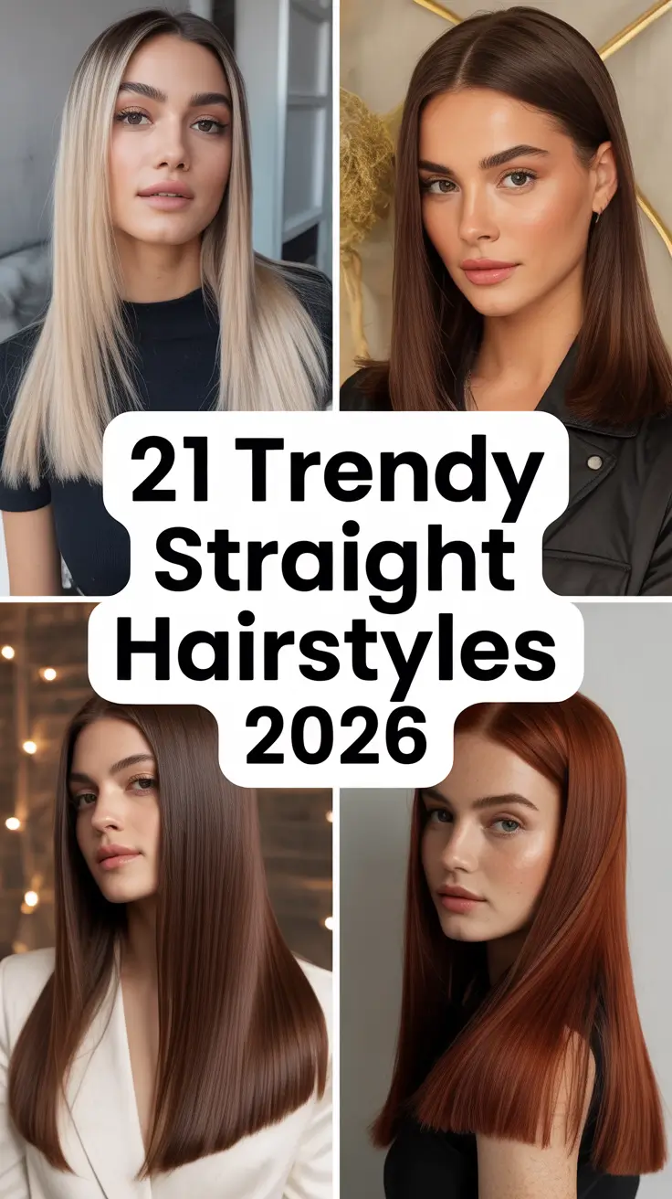 Trendy Straight Hairstyles 2026: Sleek & Elegant Ideas for Every Length