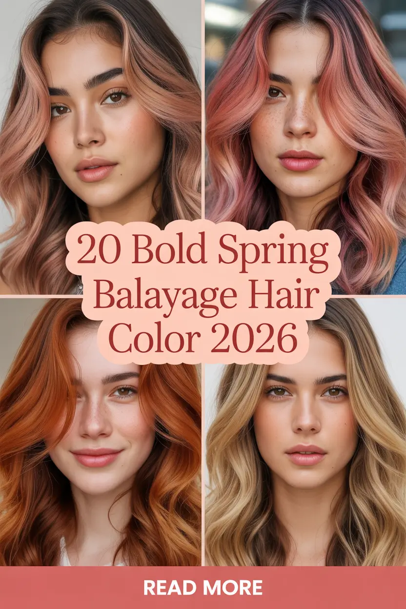 Bold Spring Balayage Hair Color 2026: Fresh & Bright Spring Hair Color Balayage Ideas