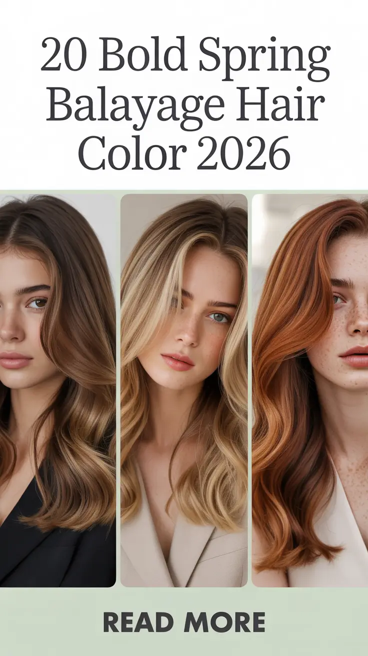 Bold Spring Balayage Hair Color 2026: Fresh & Bright Spring Hair Color Balayage Ideas