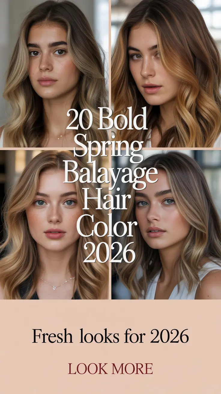 Bold Spring Balayage Hair Color 2026: Fresh & Bright Spring Hair Color Balayage Ideas