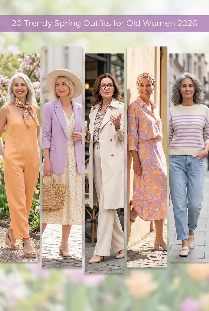 Trendy Spring Outfits for Old Women 2026: Elegant Ideas for Fresh, Modern Style