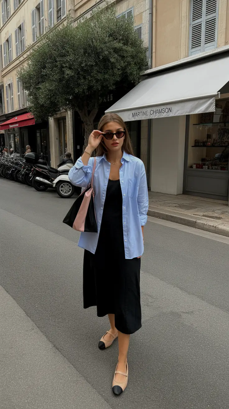 spring dinner outfits Minimalist Layers With a Cool-Girl Edge