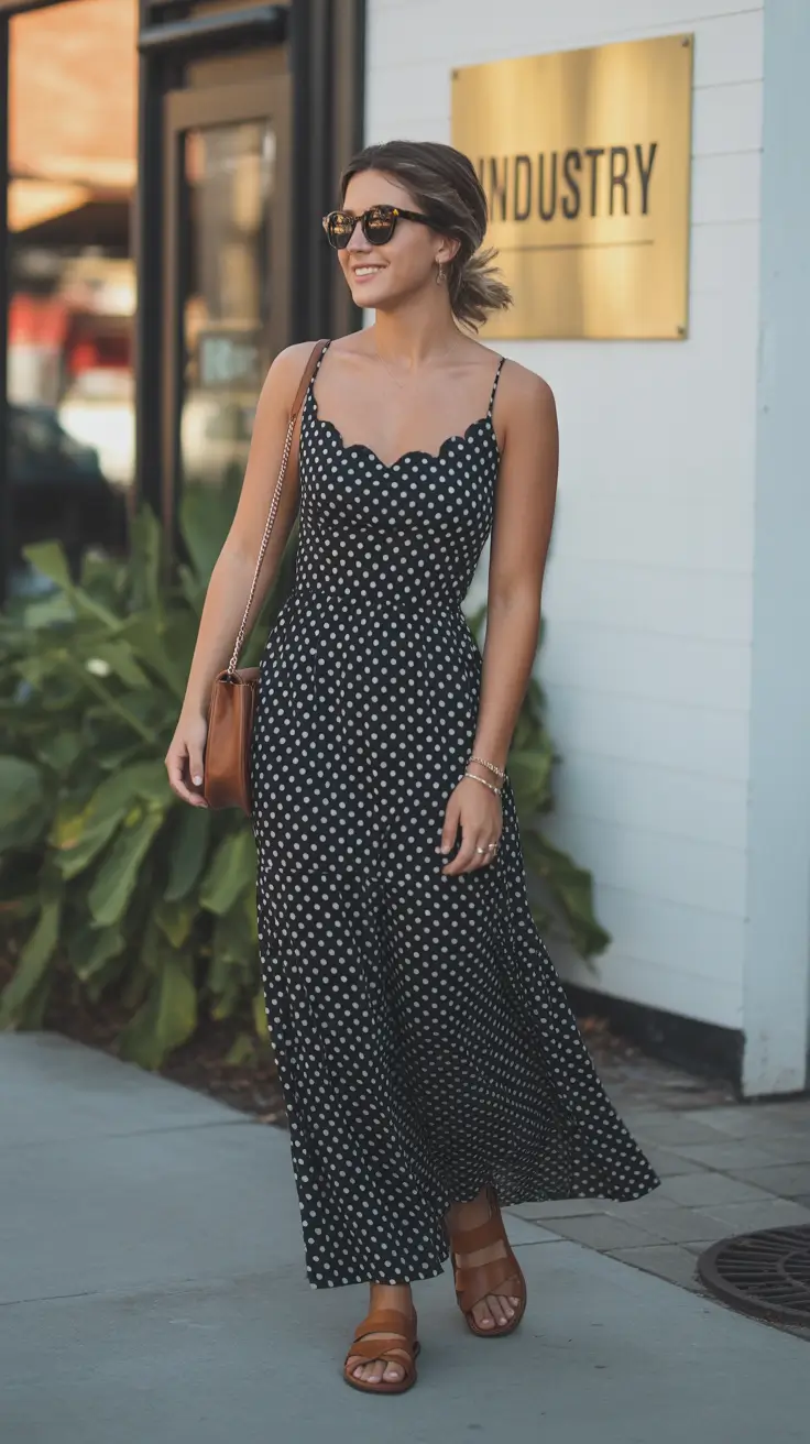 spring dinner outfits Timeless Polka Dots With Easy Spring Movement