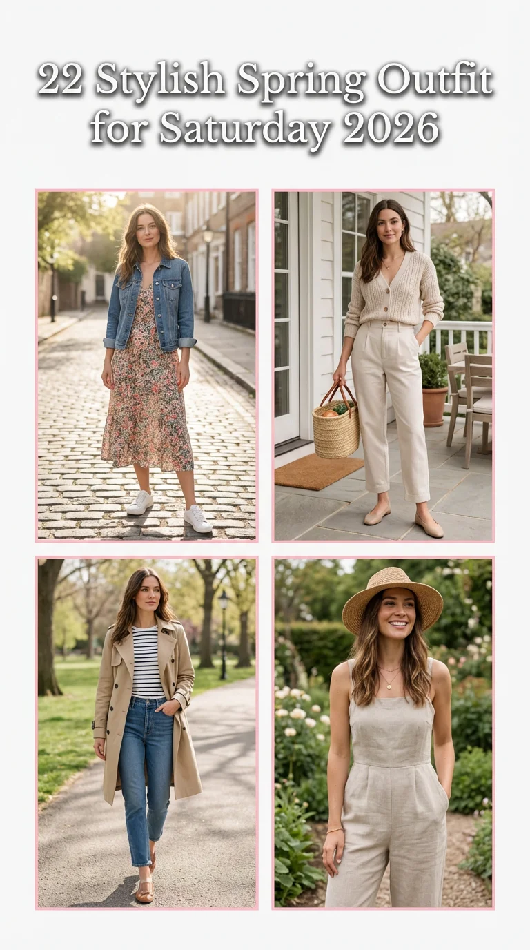 Stylish Spring Outfit for Saturday 2026: Fresh Weekend Wear Ideas for Every Moment