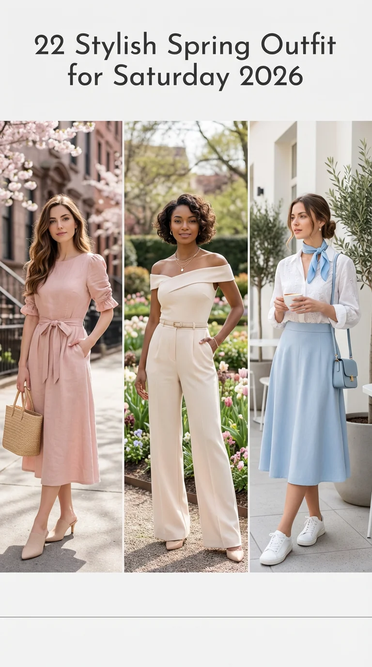 Stylish Spring Outfit for Saturday 2026: Fresh Weekend Wear Ideas for Every Moment