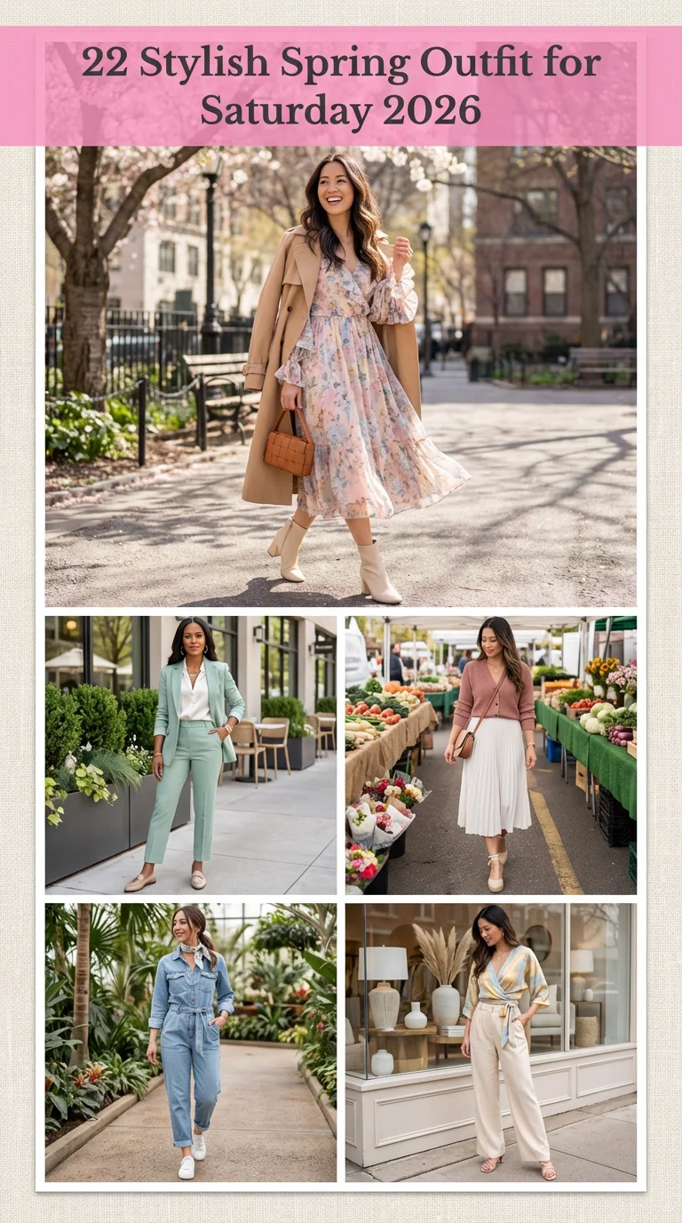 Stylish Spring Outfit for Saturday 2026: Fresh Weekend Wear Ideas for Every Moment