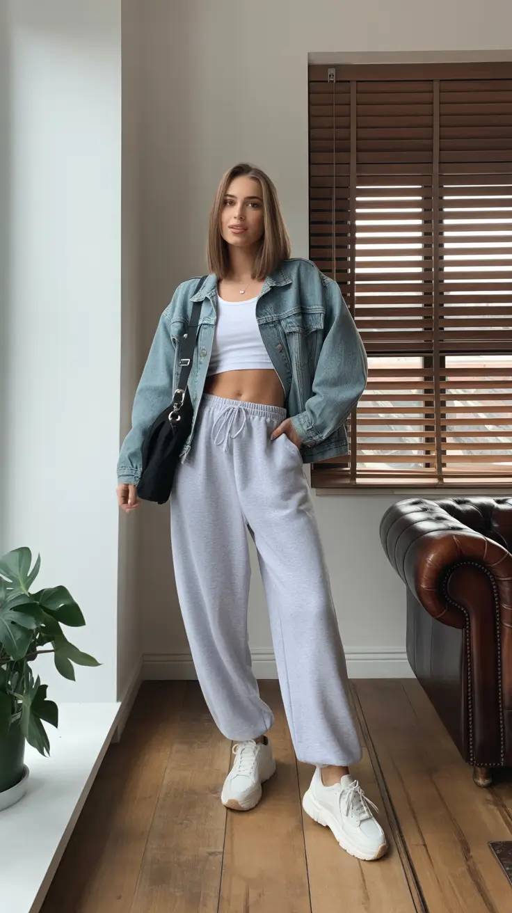 comfy spring outfits for women 2026 Denim Layers for Easy Transitional Days