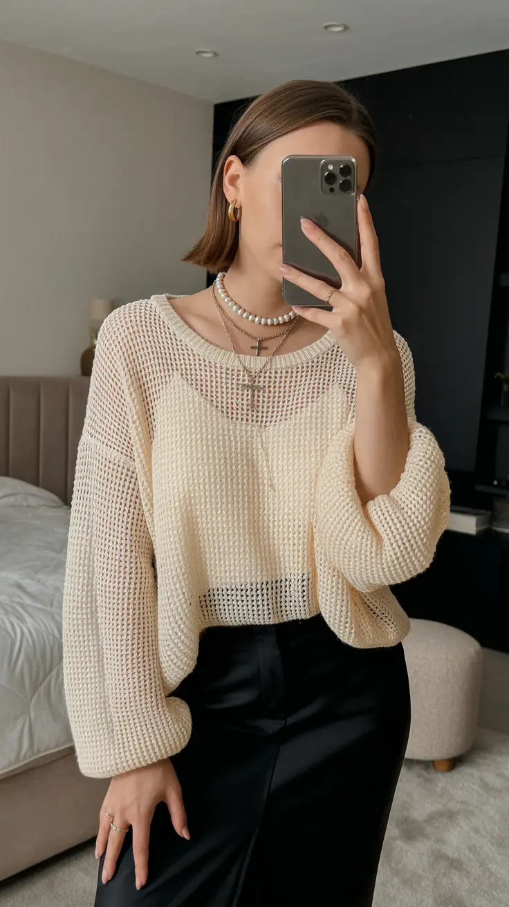 spring outfits streetwear y2k Airy Textures for Soft Spring Minimalism