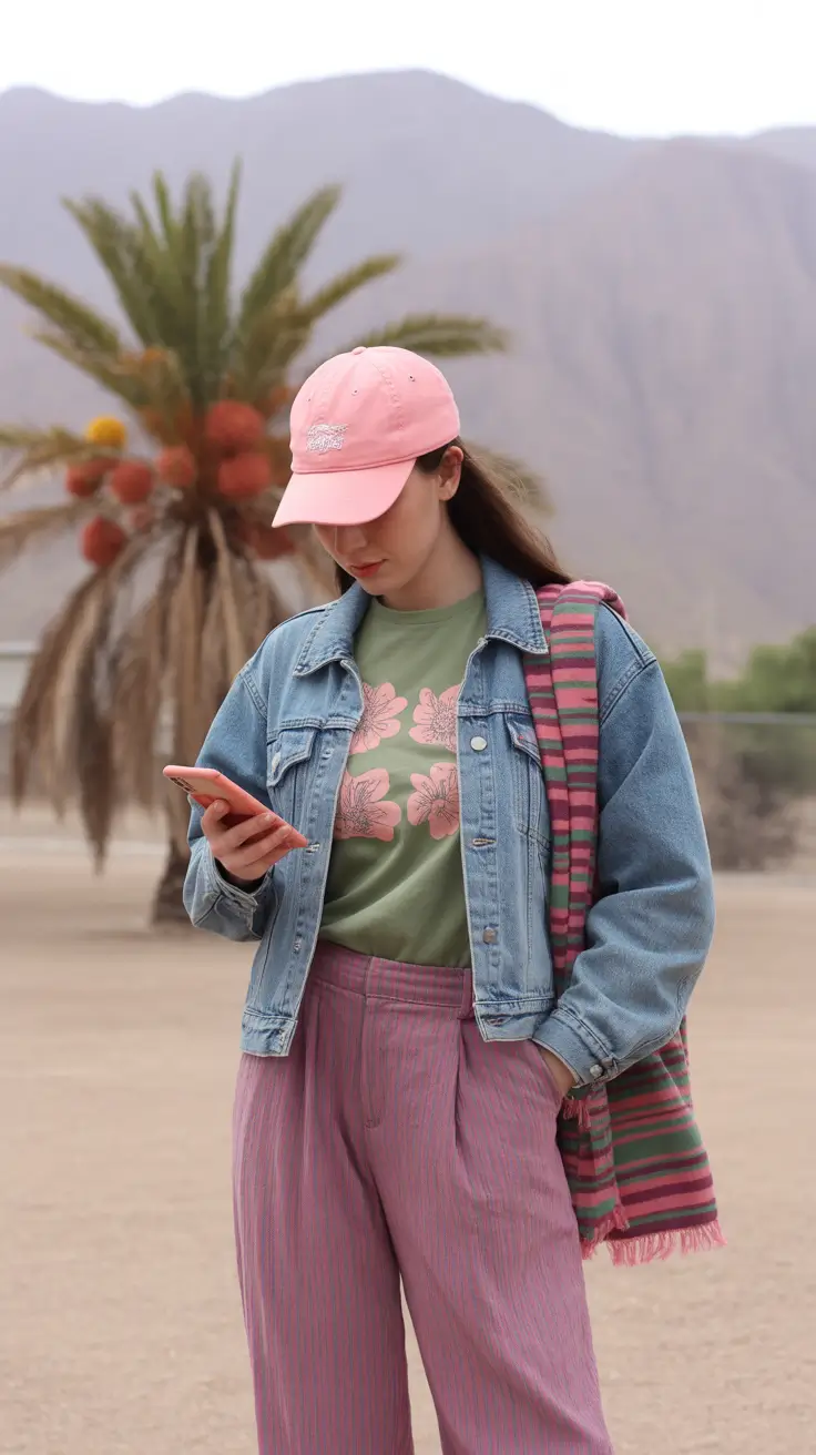 spring outfits streetwear y2k Playful Color-Blocking with Soft Streetwear Lines