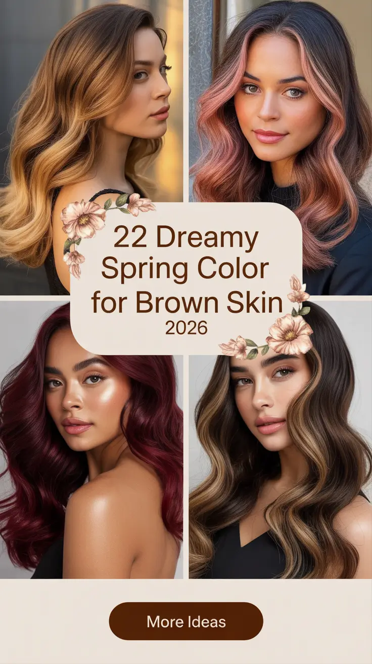 Dreamy Spring Hair Color for Brown Skin 2026: Soft Tones, Bright Trends & Fresh Ideas