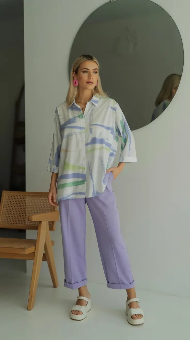 spring outfit sandals Pastel Energy With Clean White Platforms