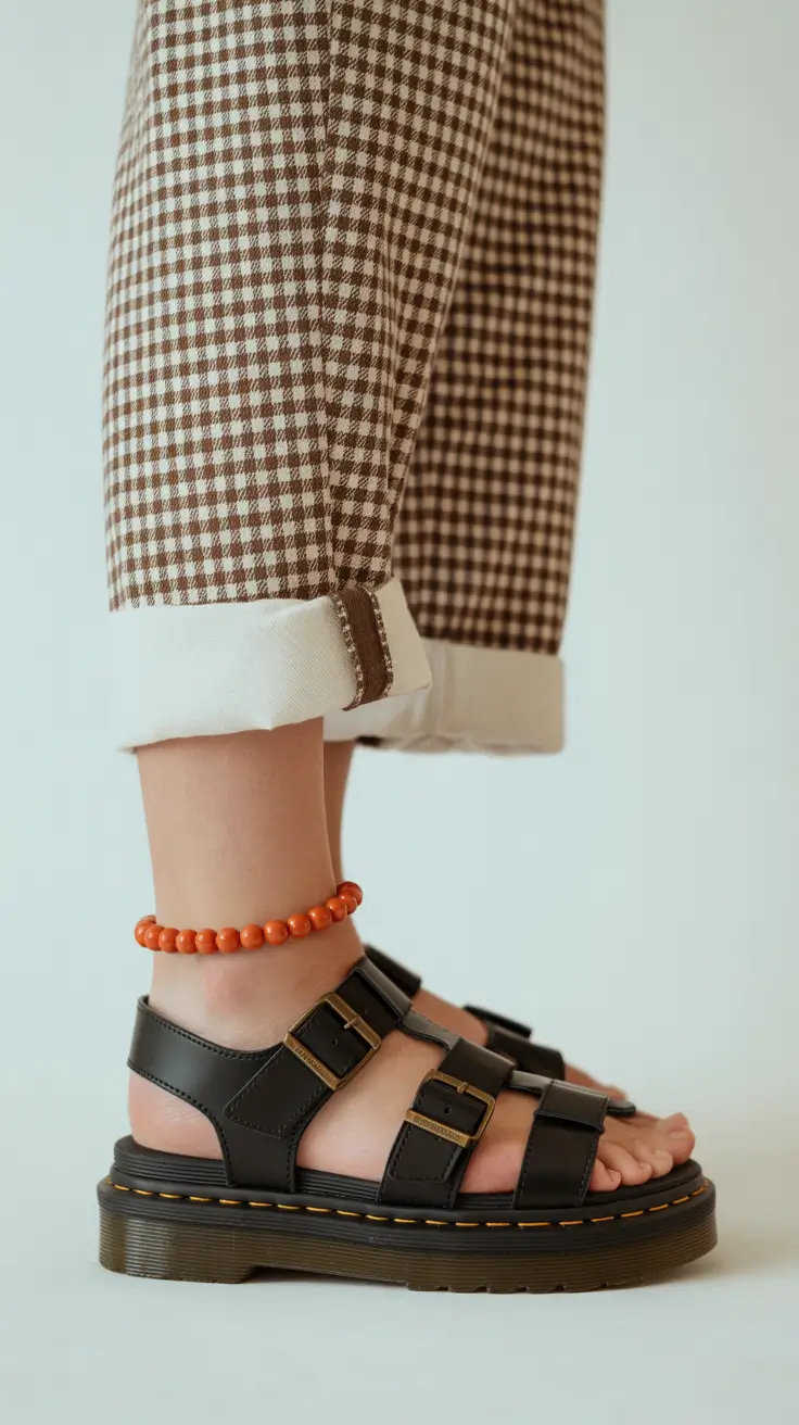 spring outfit sandals Structured Black Sandals With a Modern Edge