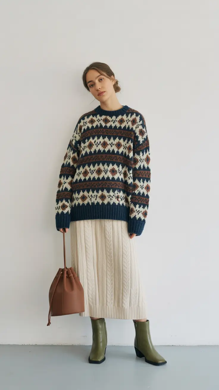 February outfits ideas 2026 Cozy Textures With Earthy Winter Tones