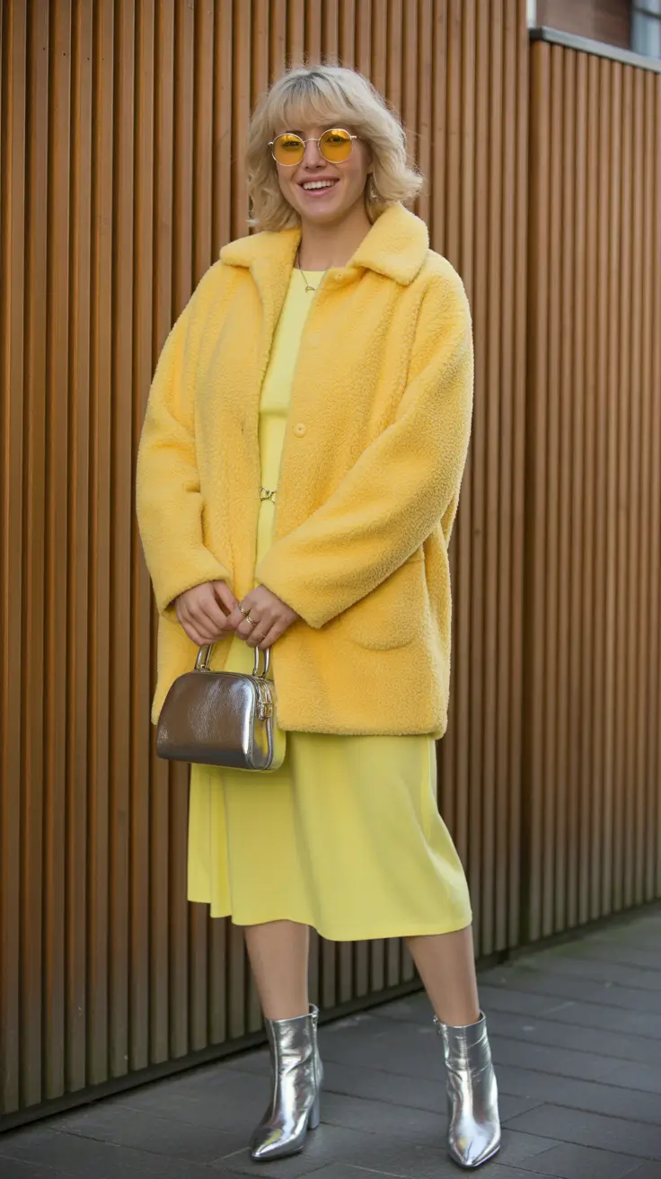 February outfits ideas 2026 Sunlit Yellow Layers for Bold February Energy