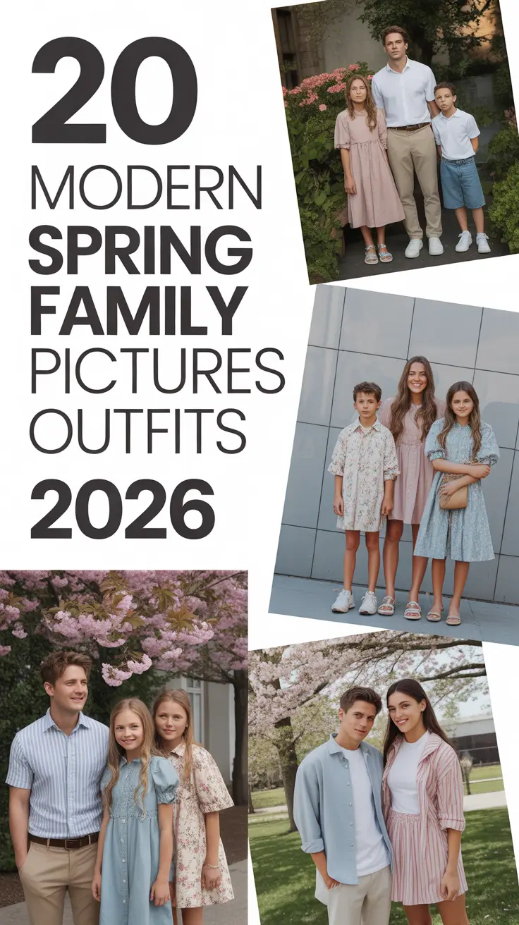 Modern Spring Family Pictures Outfits 2026: Fresh Colors & Inspiring Styling Ideas