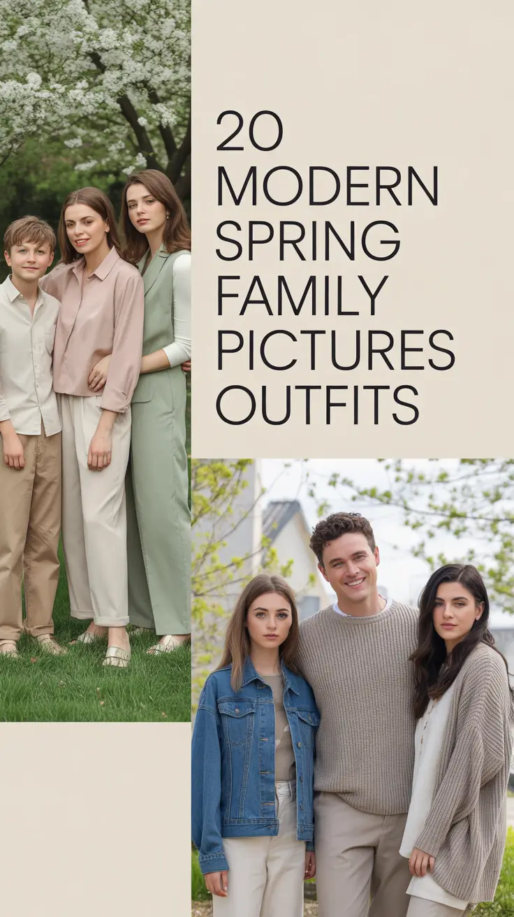 Modern Spring Family Pictures Outfits 2026: Fresh Colors & Inspiring Styling Ideas
