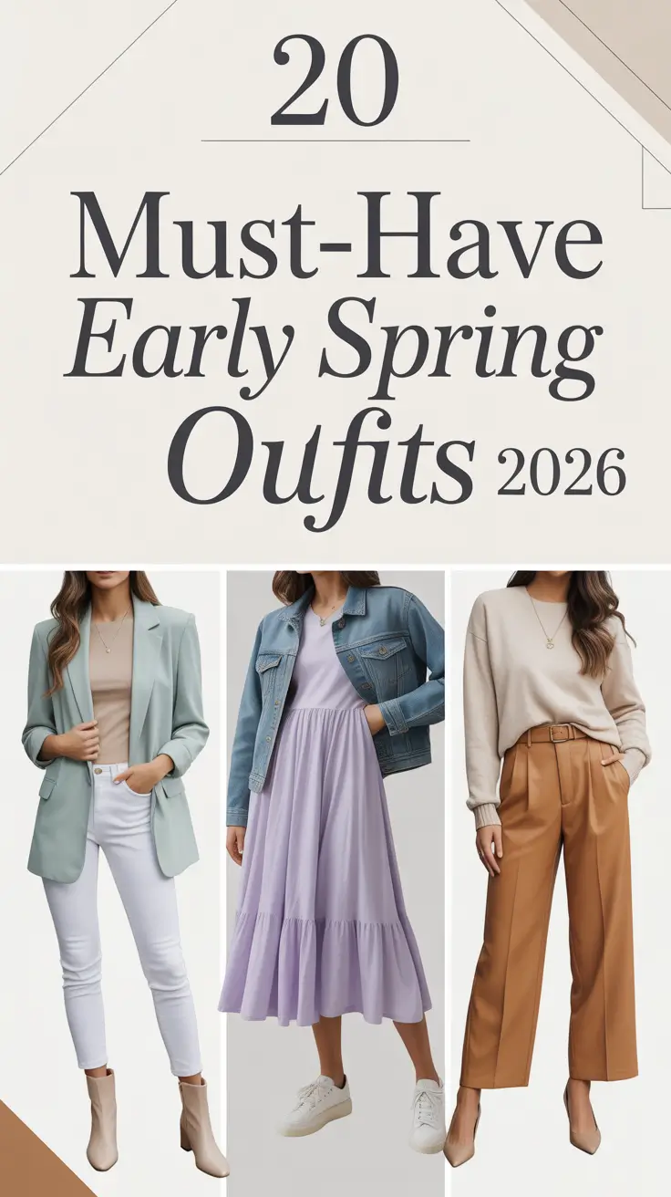 Must-Have Early Spring Outfits 2026: Fresh Ideas & Aesthetic Inspo for Women