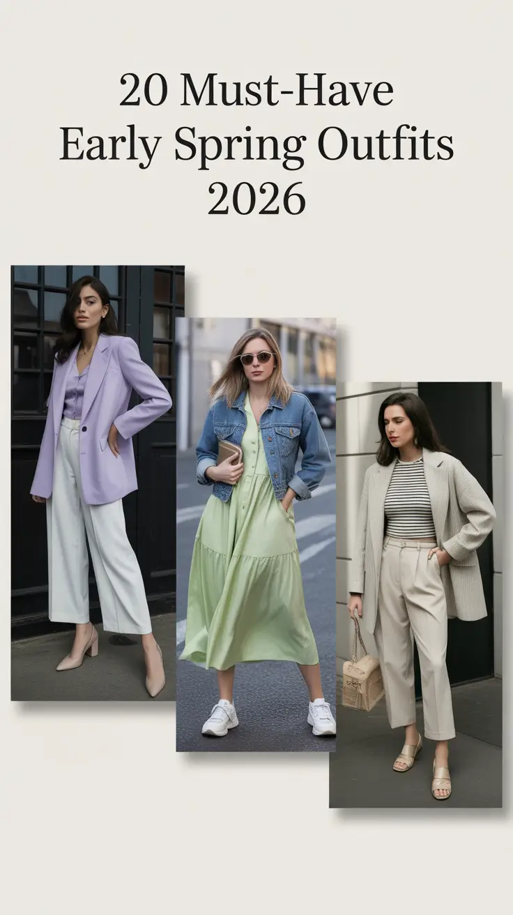 Must-Have Early Spring Outfits 2026: Fresh Ideas & Aesthetic Inspo for Women