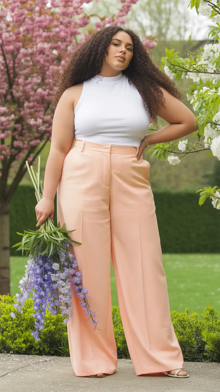 plus size spring outfits 2026 Soft Spring Neutrals With a Fresh Pastel Twist