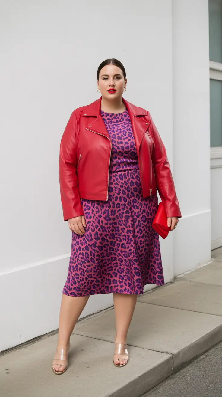plus size spring outfits 2026 Bold Prints and Fiery Layers for Statement Spring Style