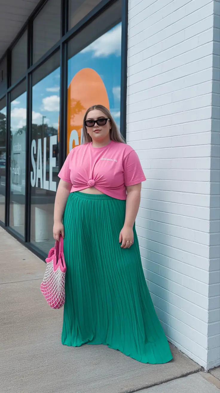 plus size spring outfits 2026 Playful Colorblocking for Bright Spring Energy