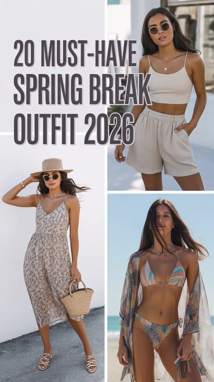 Must-Have Spring Break Outfit 2026: Aesthetic Ideas & Inspiration for Beach Trips