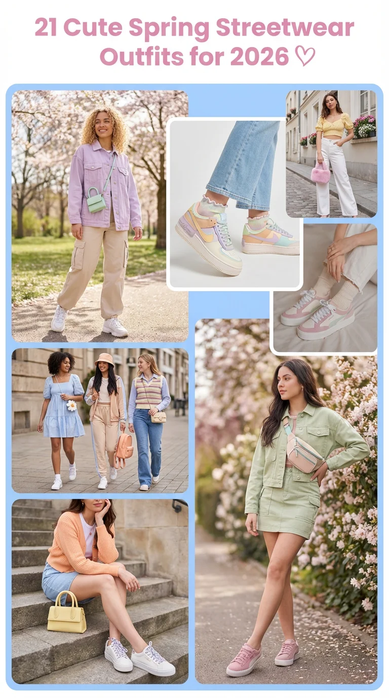 Cute Spring Streetwear Outfits for 2026: Fresh, Casual & Y2K-Inspired Looks