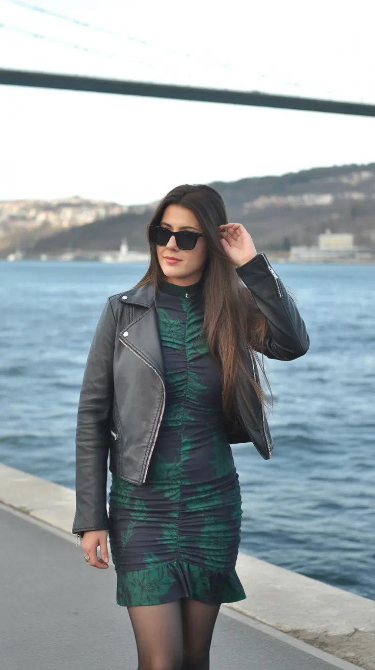 popular spring date night outfit 2026 Moody Waterside Romance with an Edge