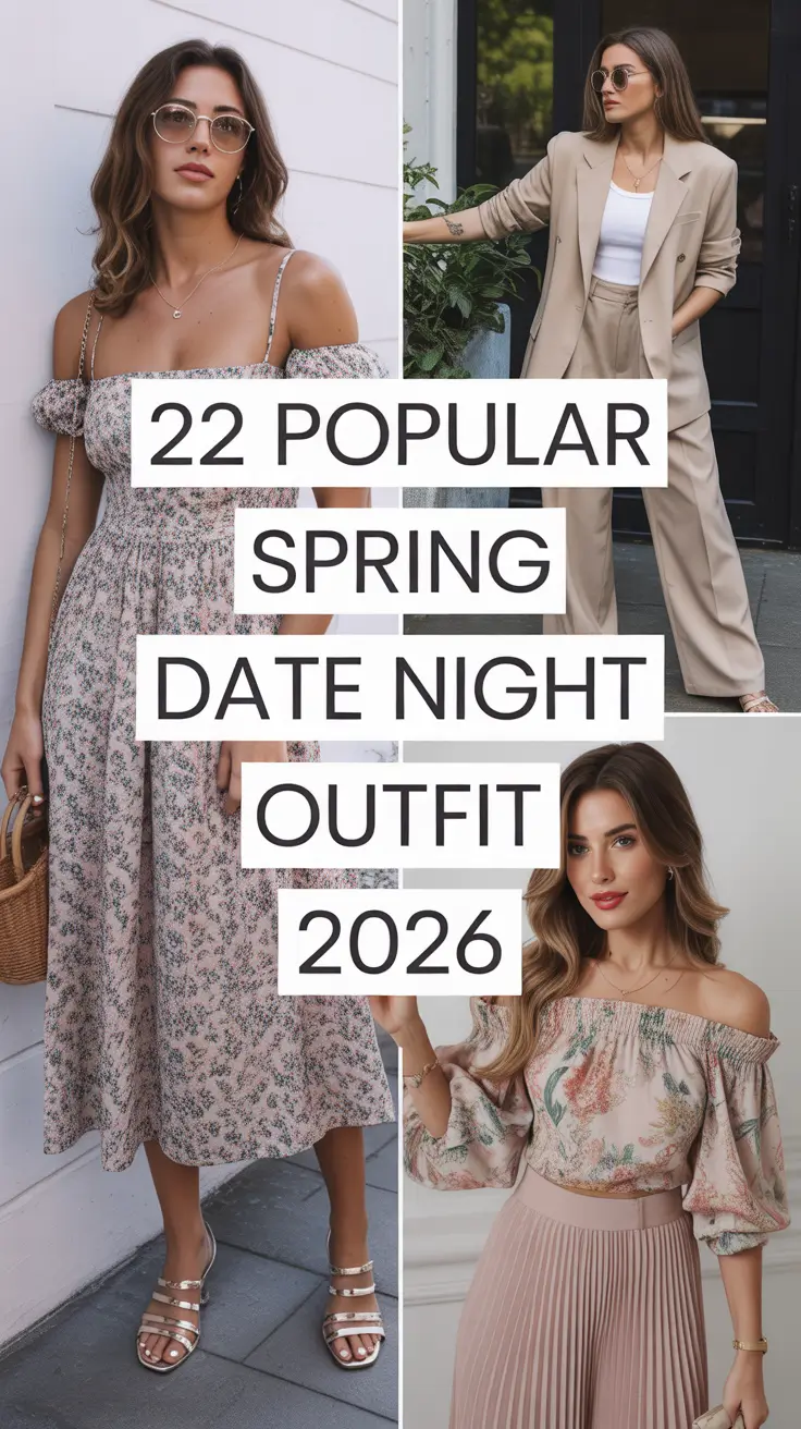 Popular Spring Date Night Outfit 2026: Classy & Fresh Style Ideas for the New Season