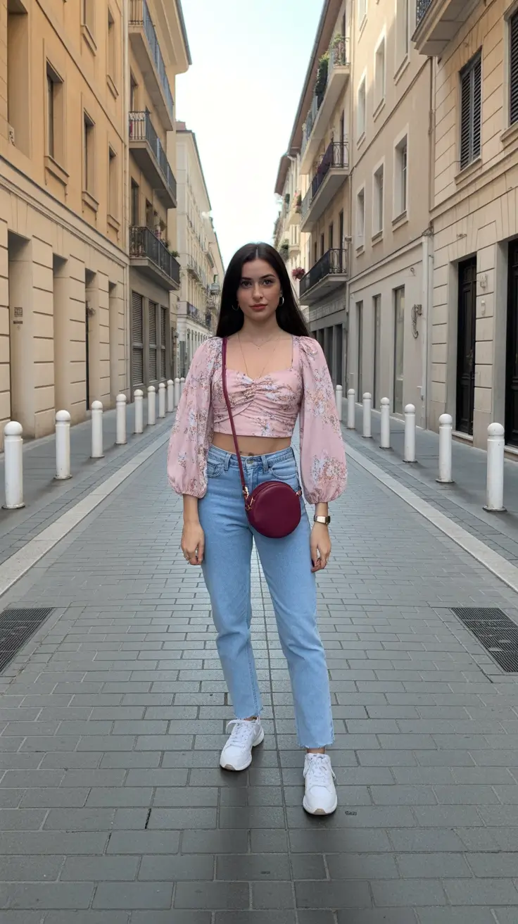 spring jean outfits 2026 Soft Romance Meets Everyday Denim