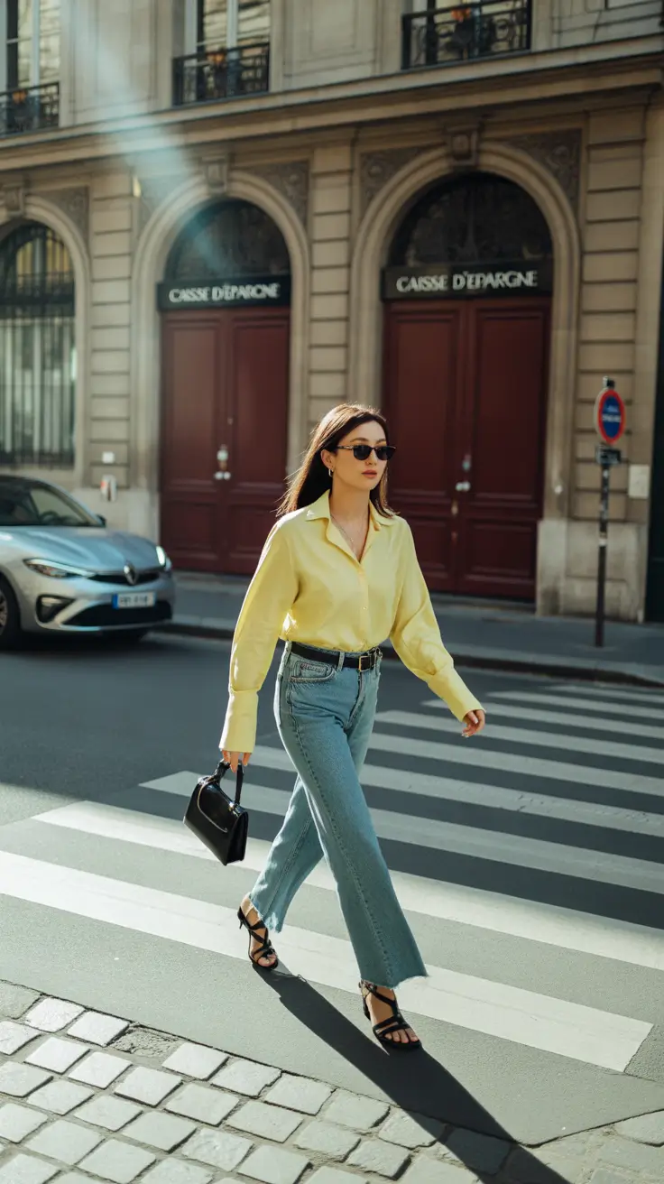 popular spring outfits inspiration 2026-Everyday Parisian Ease with a Modern Twist