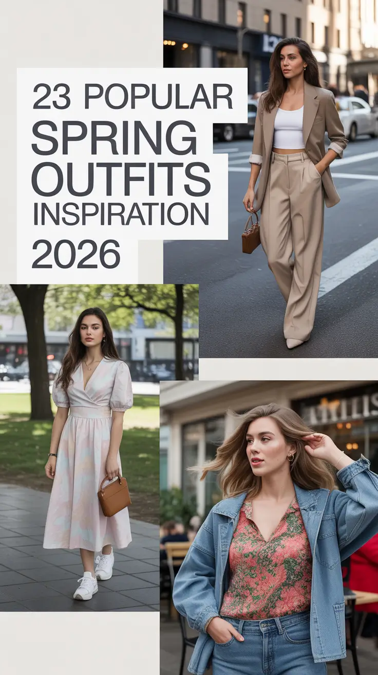 Popular Spring Outfits Inspiration 2026: Bright & Trendy Ideas for Women