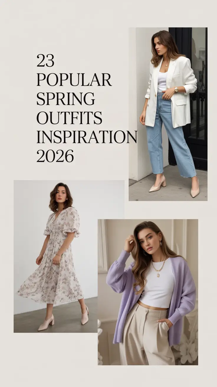 Popular Spring Outfits Inspiration 2026: Bright & Trendy Ideas for Women