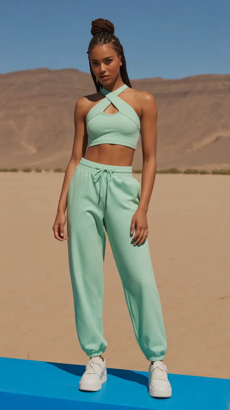 popular spring sport outfits for women 2026 - Mint Oasis Comfort Set